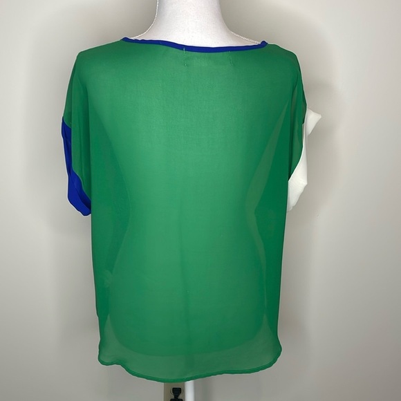 Rebecca Hampton Colorblock Sheer Top - Picture 3 of 4